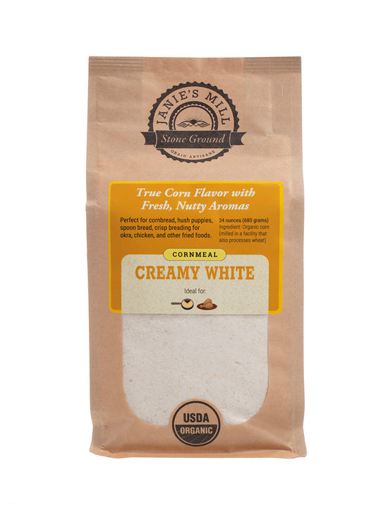 Organic Creamy White Cornmeal