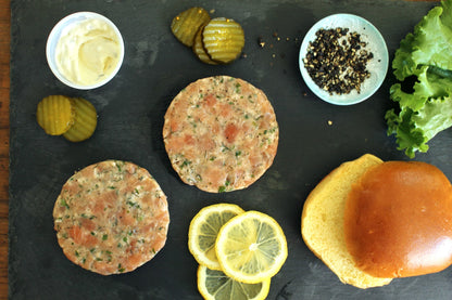 Lemon-Zest Salmon Burger