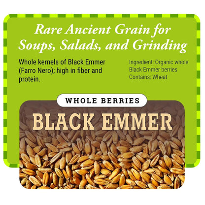 Organic Black Emmer Berries