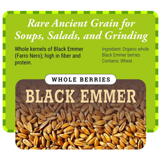 Organic Black Emmer Berries