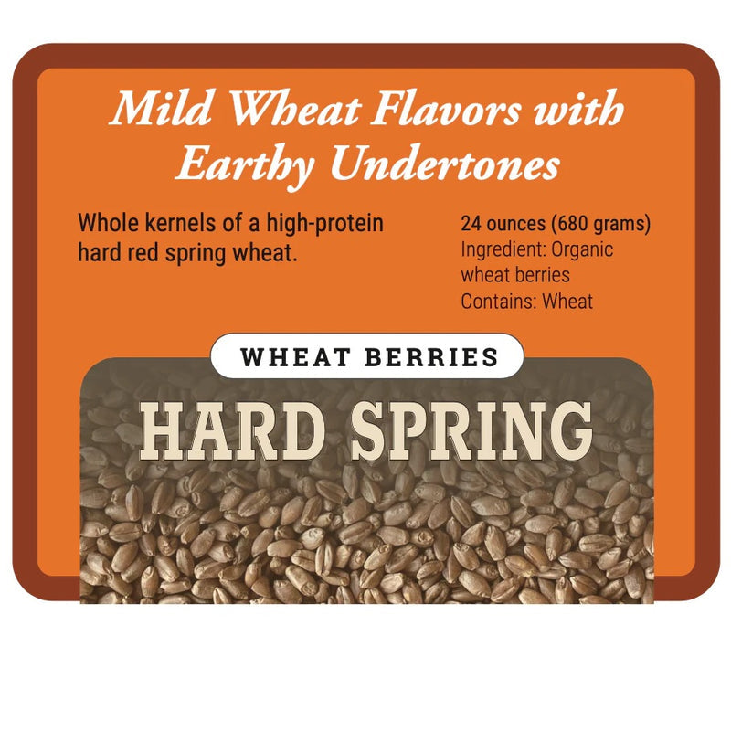 Organic Hard Red Spring Wheat Berries