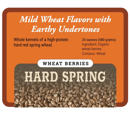 Organic Hard Red Spring Wheat Berries