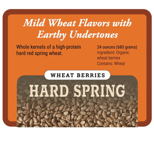 Organic Hard Red Spring Wheat Berries