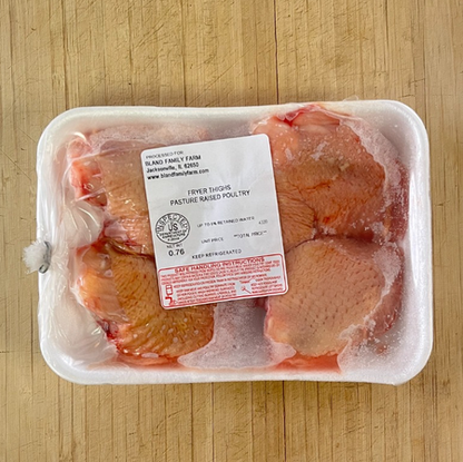 Chicken - Thighs, Pasture-Raised & Non-GMO (Bulk Case of 32 packs)
