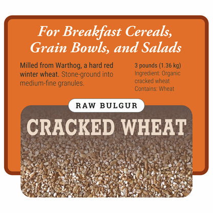 Organic Cracked Wheat (Raw Bulgur)