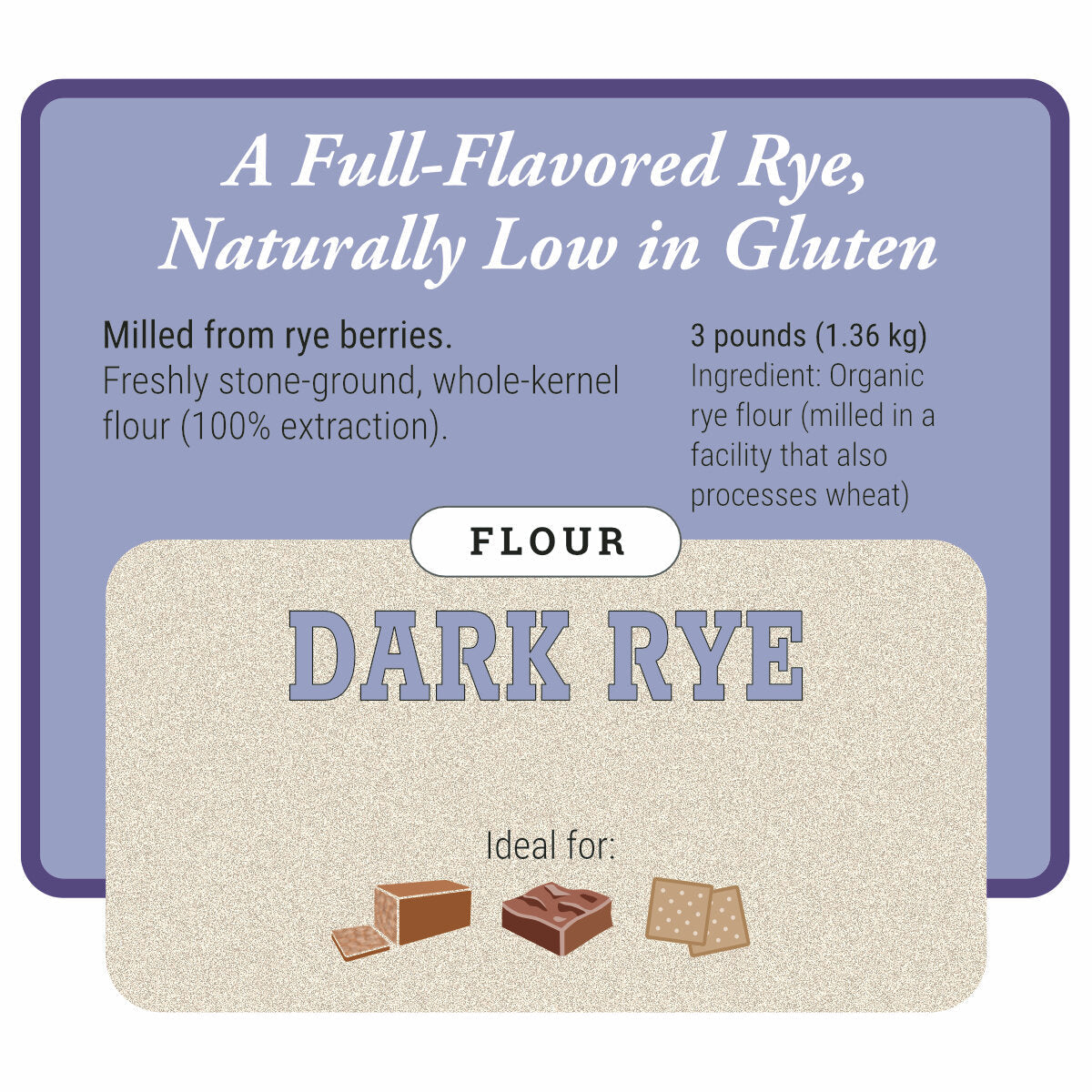 Organic Dark Rye Flour