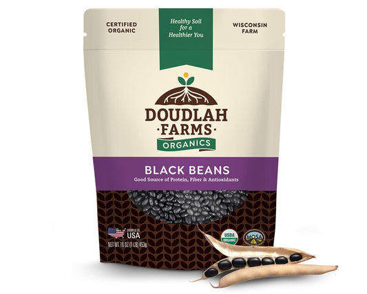 Organic Dry Beans, Black Turtle - 1 lb. Bag
