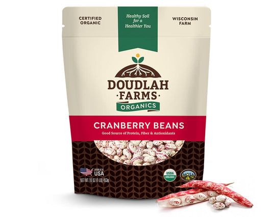 Organic Dry Beans, Cranberry
