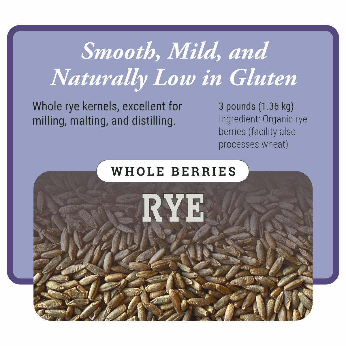 Organic Whole Rye Berries