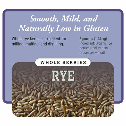 Organic Whole Rye Berries